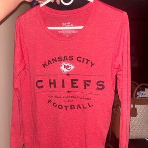Majestic Red Kansas City Chiefs Long Sleeve Tee